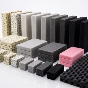 Láminas y bloques de espuma de poliuretano en diferentes densidades para aplicaciones industriales, acústicas, comerciales y de manufactura.